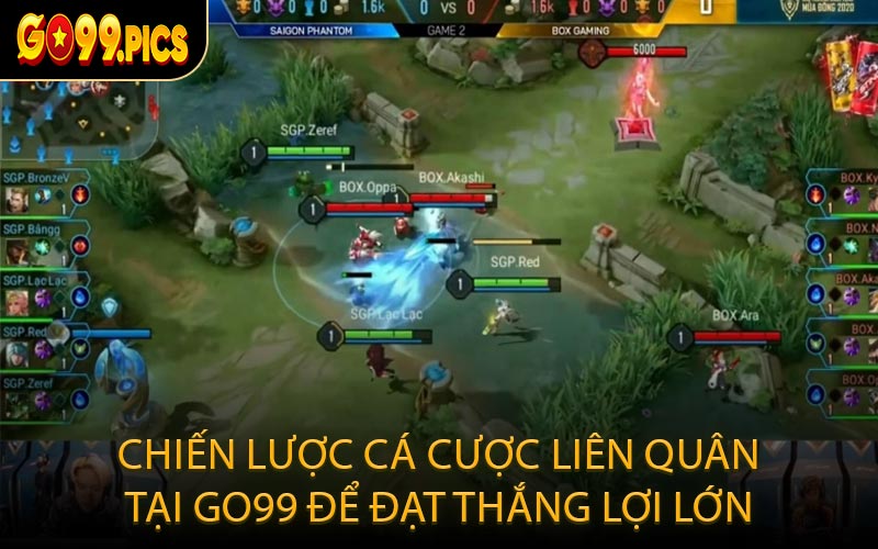 Chiến lược cá cược Liên Quân tại GO99 để đạt thắng lợi lớn